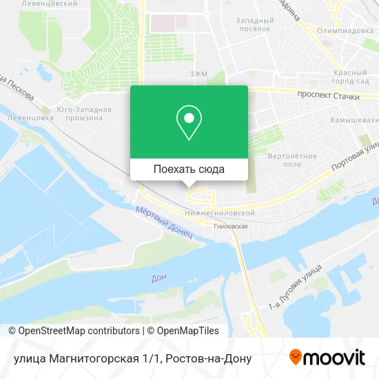 Карта улица Магнитогорская 1/1