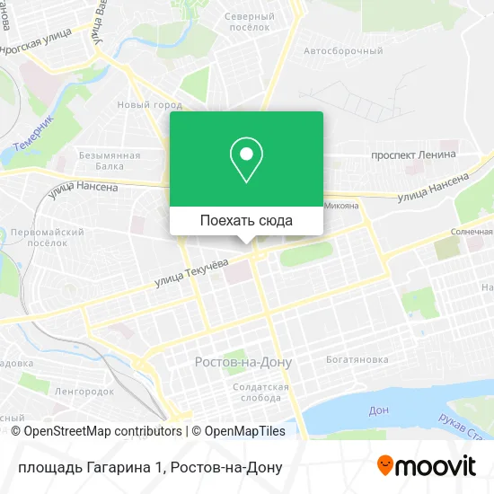 Карта площадь Гагарина 1
