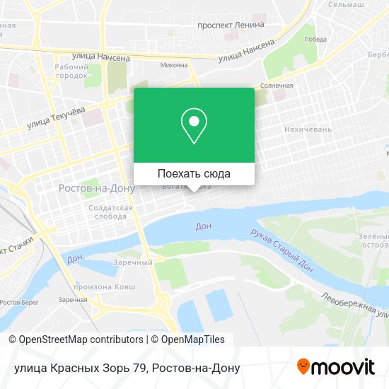 Карта улица Красных Зорь 79
