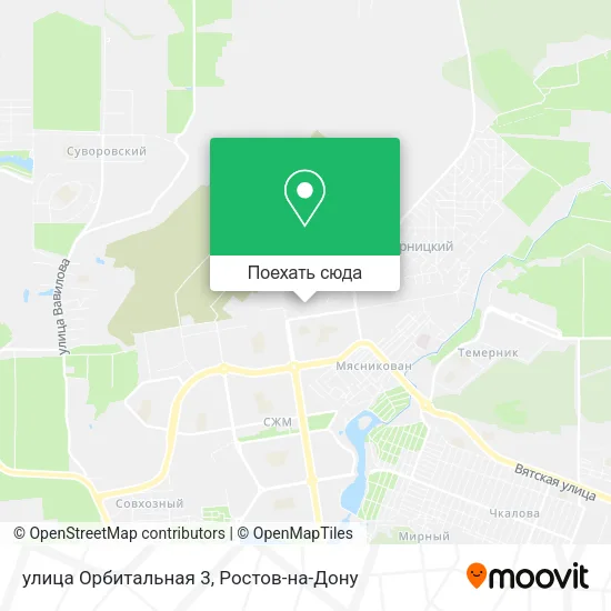 Карта улица Орбитальная 3
