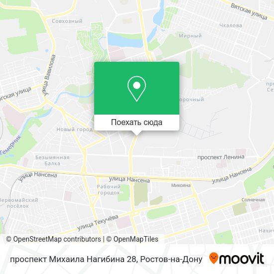 Карта проспект Михаила Нагибина 28