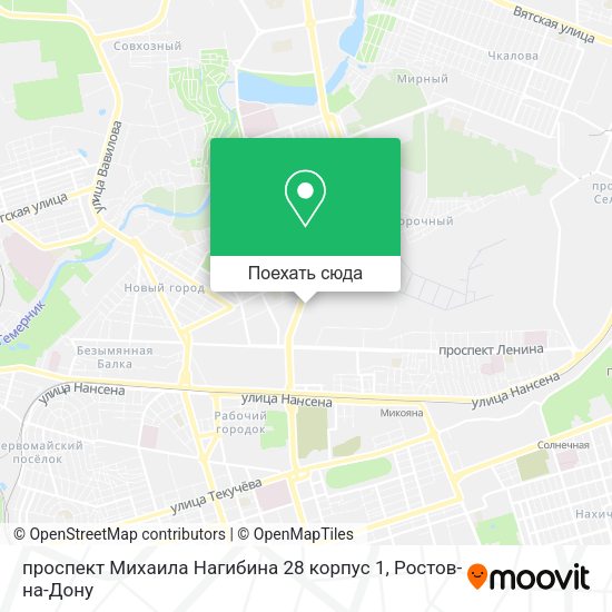 Карта проспект Михаила Нагибина 28 корпус 1