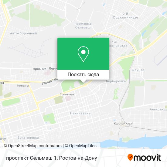Карта проспект Сельмаш 1
