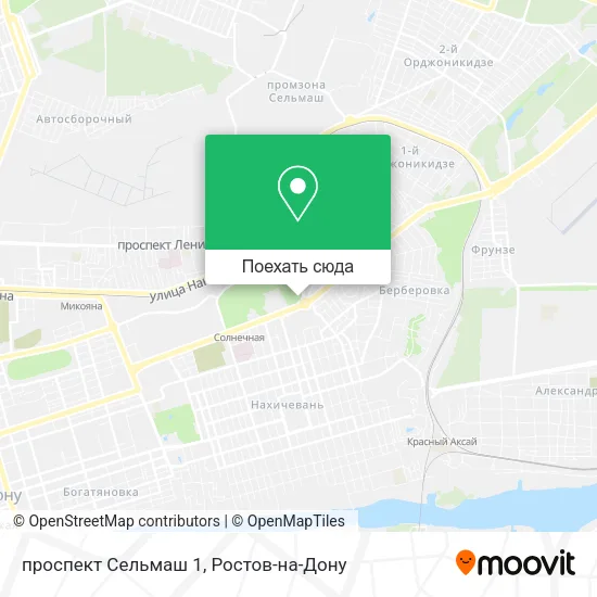 Карта проспект Сельмаш 1