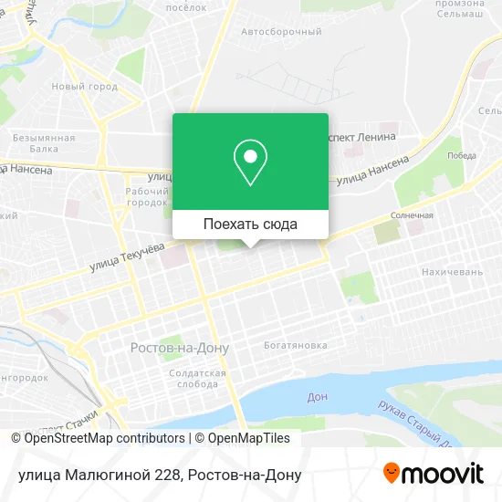 Карта улица Малюгиной 228