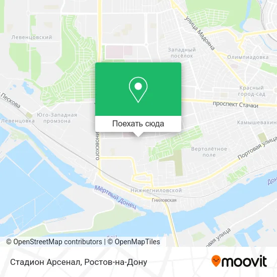 Карта Стадион Арсенал