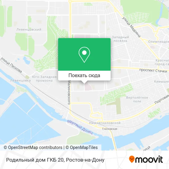 Карта Родильный дом ГКБ 20
