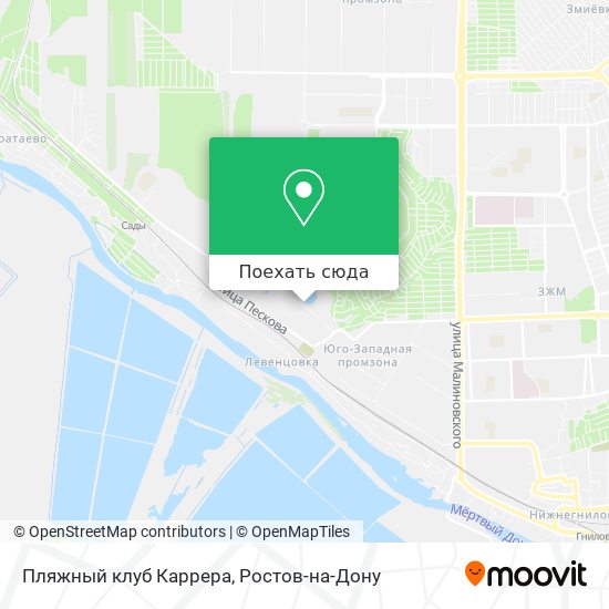 Карта Пляжный клуб Каррера