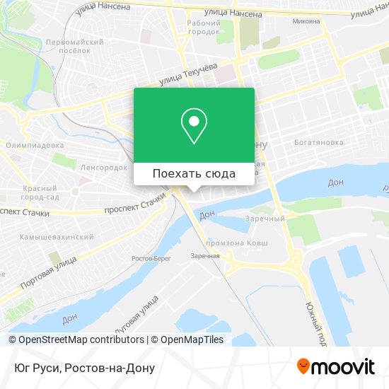 Карта Юг Руси