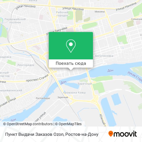 Карта Пункт Выдачи Заказов Ozon