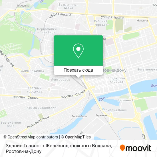 Карта Здание Главного Железнодорожного Вокзала