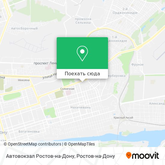 Карта Автовокзал Ростов-на-Дону
