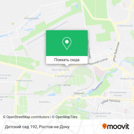 Карта Детский сад 192