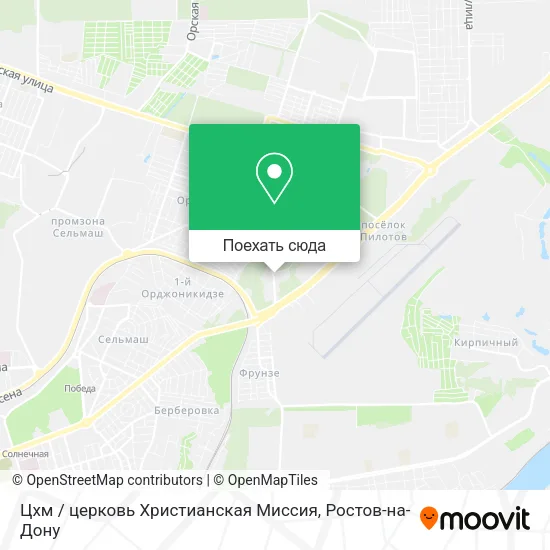 Карта Цхм / церковь Христианская Миссия