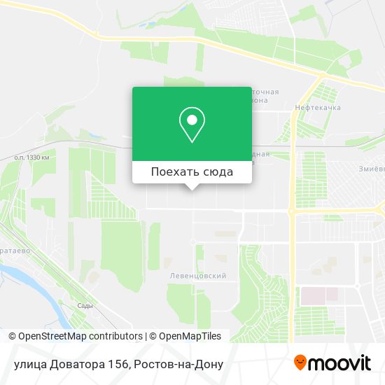 Карта улица Доватора 156