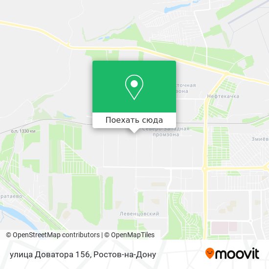 Карта улица Доватора 156