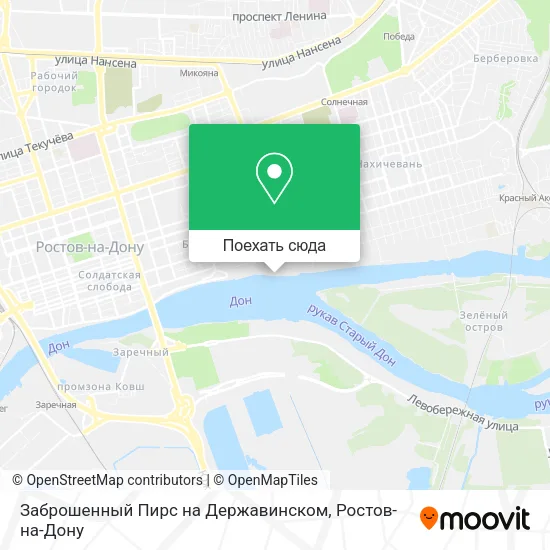 Карта Заброшенный Пирс на Державинском