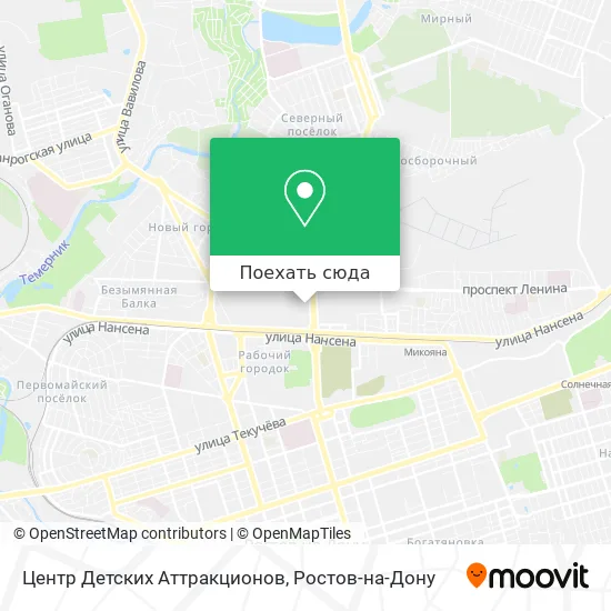 Карта Центр Детских Аттракционов