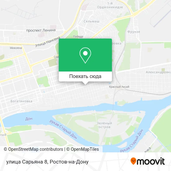 Карта улица Сарьяна 8