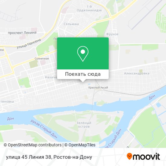 Карта улица 45 Линия 38