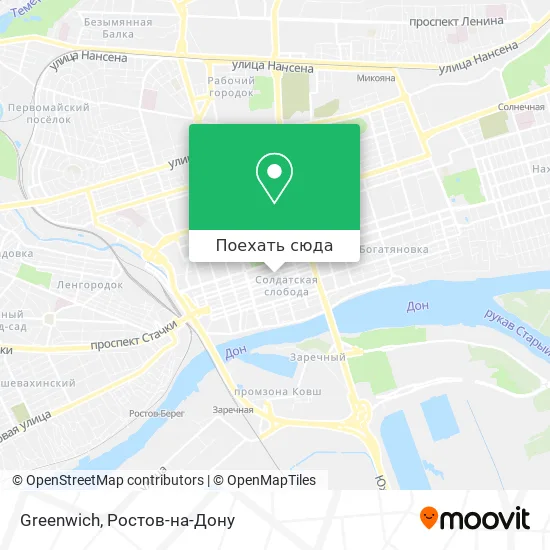Карта Greenwich