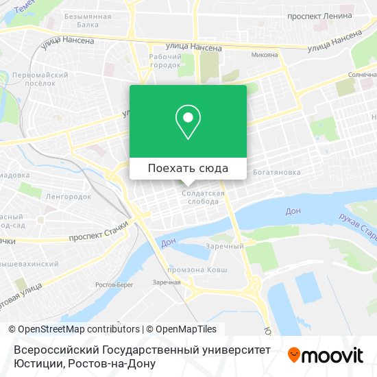 Карта Всероссийский Государственный университет Юстиции