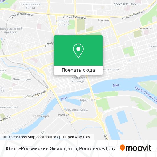 Карта Южно-Российский Экспоцентр