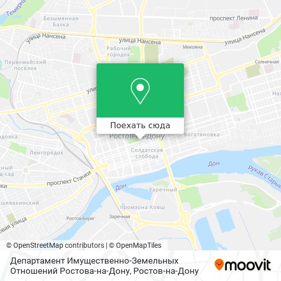 Карта Департамент Имущественно-Земельных Отношений Ростова-на-Дону