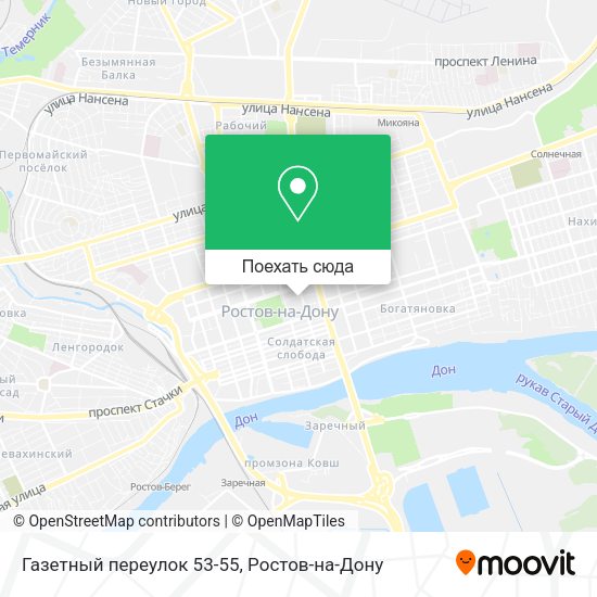 Карта Газетный переулок 53-55
