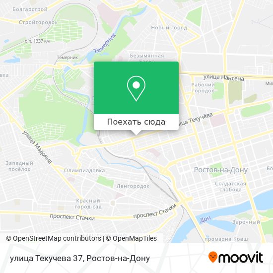 Карта улица Текучева 37