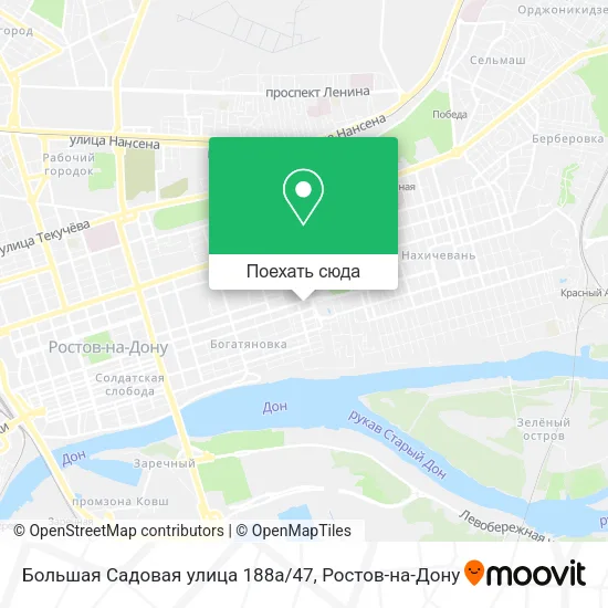 Карта Большая Садовая улица 188а/47