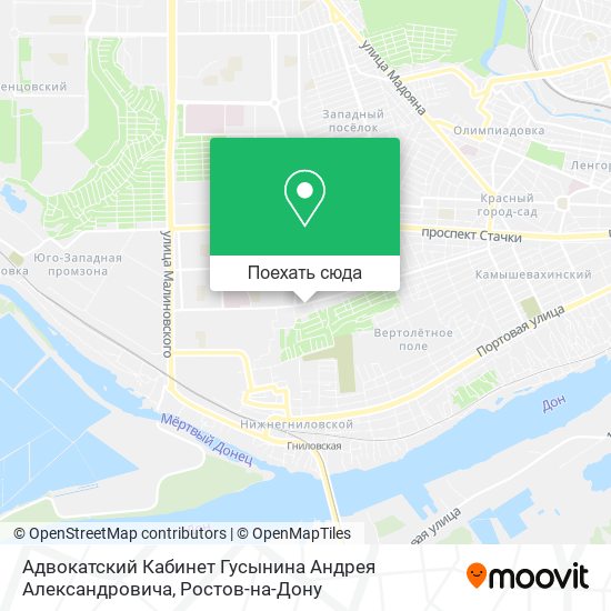 Карта Адвокатский Кабинет Гусынина Андрея Александровича