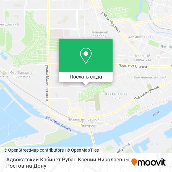 Карта Адвокатский Кабинет Рубан Ксении Николаевны
