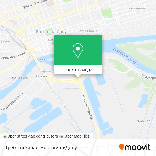 Карта Гребной канал