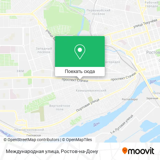 Карта Международная улица
