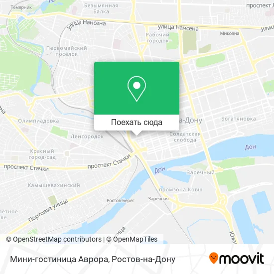Карта Мини-гостиница Аврора
