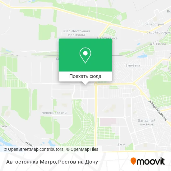 Карта Автостоянка-Метро