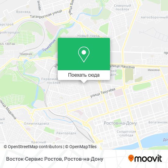 Карта Восток-Сервис Ростов