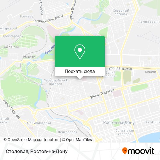 Карта Столовая