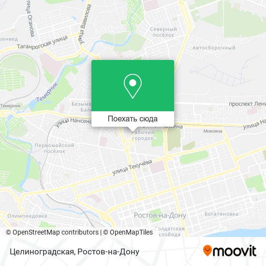 Карта Целиноградская