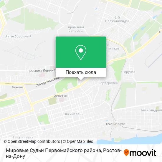 Карта Мировые Судьи Первомайского района