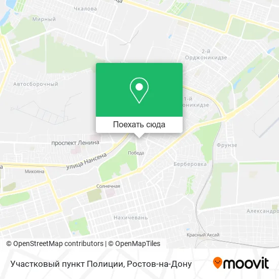 Карта Участковый пункт Полиции