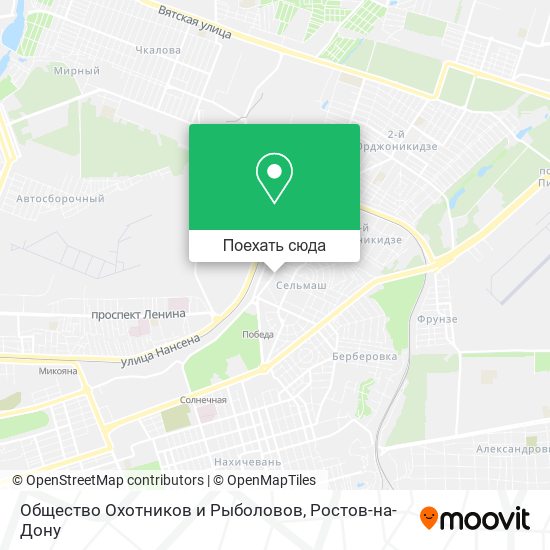 Карта Общество Охотников и Рыболовов