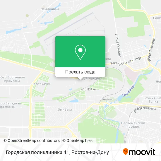 Карта Городская поликлиника 41
