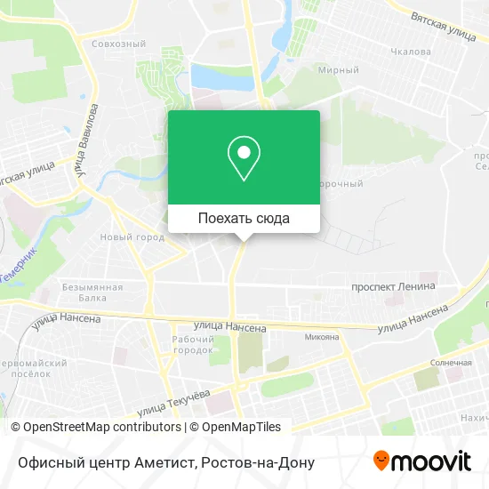 Карта Офисный центр Аметист
