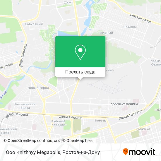 Карта Ooo Knizhnyy Megapolis