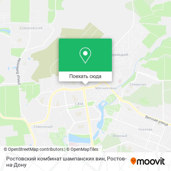 Карта Ростовский комбинат шампанских вин