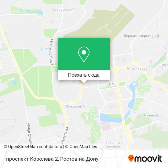Карта проспект Королева 2