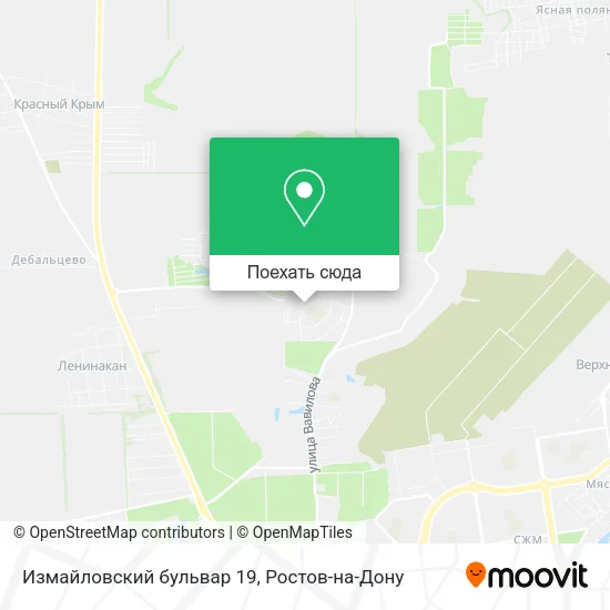 Карта Измайловский бульвар 19