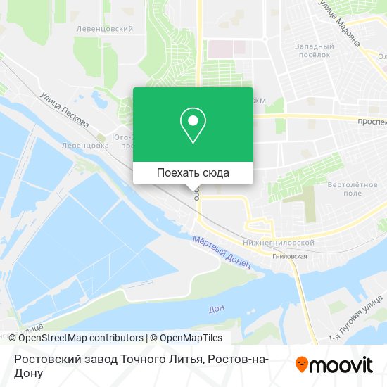 Карта Ростовский завод Точного Литья